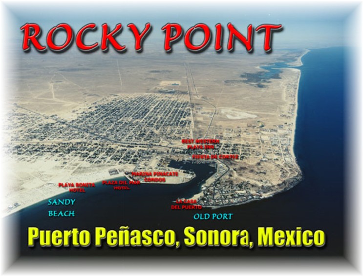 Rocky Point,Mexico - Aerial view looking southeast